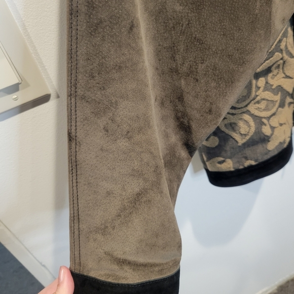 Da Cavanna Unisex Size Xl Boho Leather Jacket With Floral Print - Picture 5 of 7